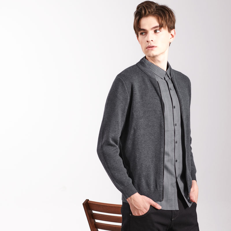 Maglione cardigan casual da uomo d'affari