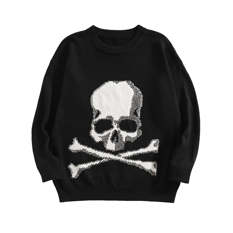 Maglione maschile a maglia da uomo dell'equipaggio di Halloween