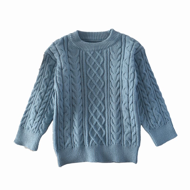Maglione per bambini a creward jacquard a maglia
