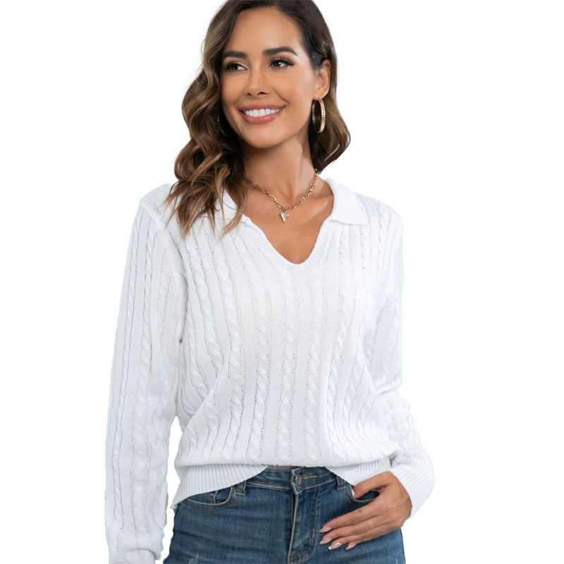 Bavano v al collo twist women maglione