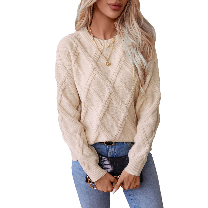 Maglione a maglia a maglia a manica a maniche lunghe