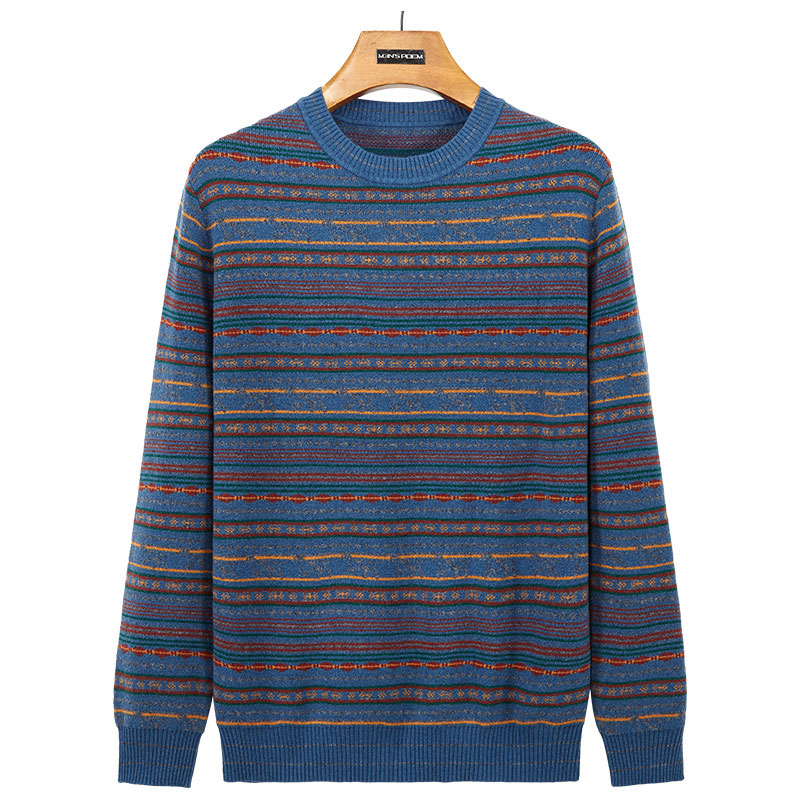 Maglione pullover girocollo in lana merino