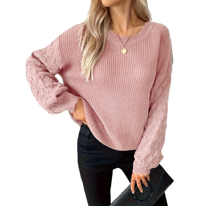 Donne per maglioni pullover rosa