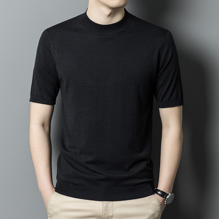 Maglie pullover magro a maniche a maniche corte